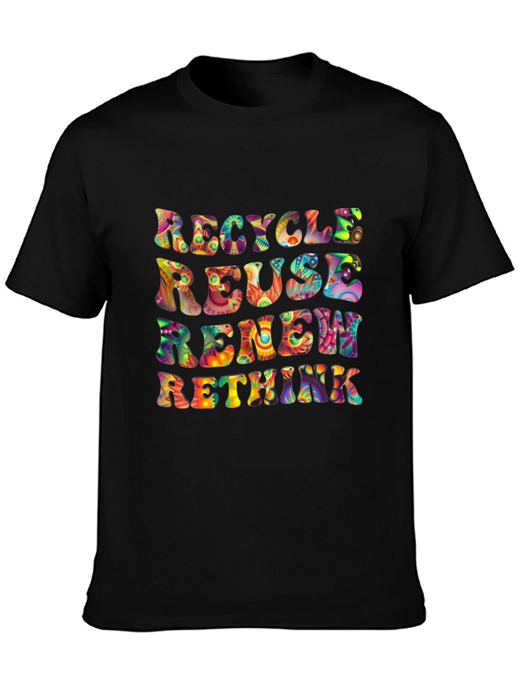Recycle Reuse Renew Rethink Graphic T-Shirt