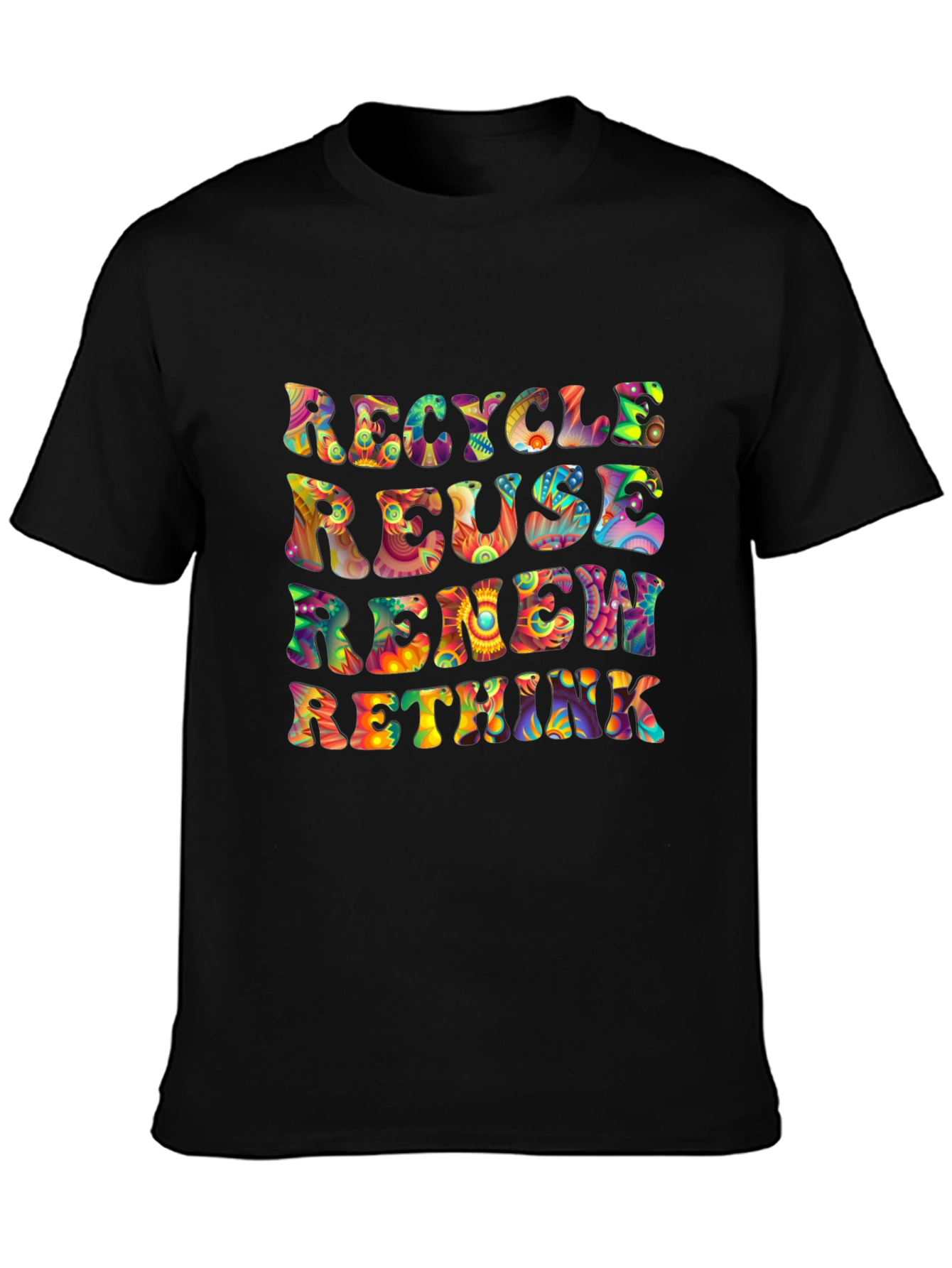 Recycle Reuse Renew Rethink Graphic T-Shirt
