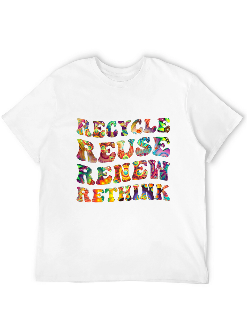 Recycle Reuse Renew Rethink Graphic T-Shirt