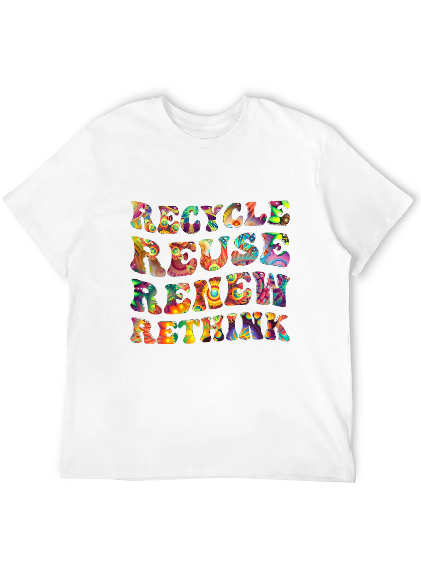 Recycle Reuse Renew Rethink Graphic T-Shirt