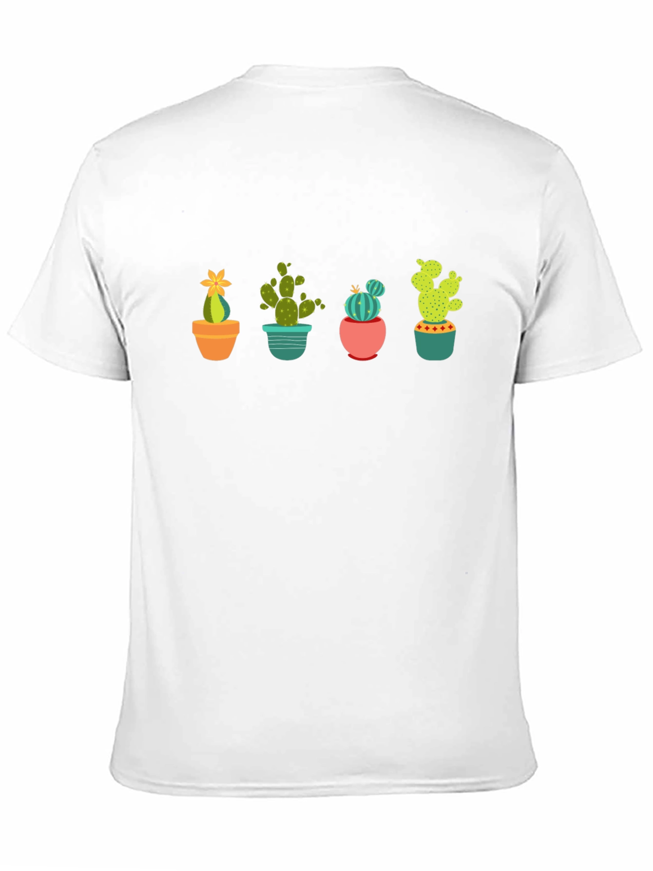 Cactus Pot Plant Graphic Print T-Shirt