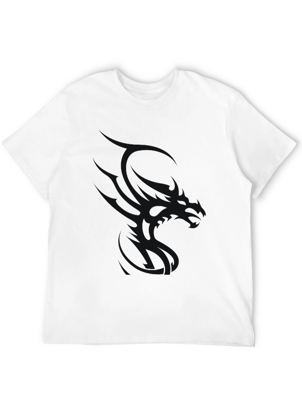 Mens Black Crew Neck Short Sleeve T-Shirt