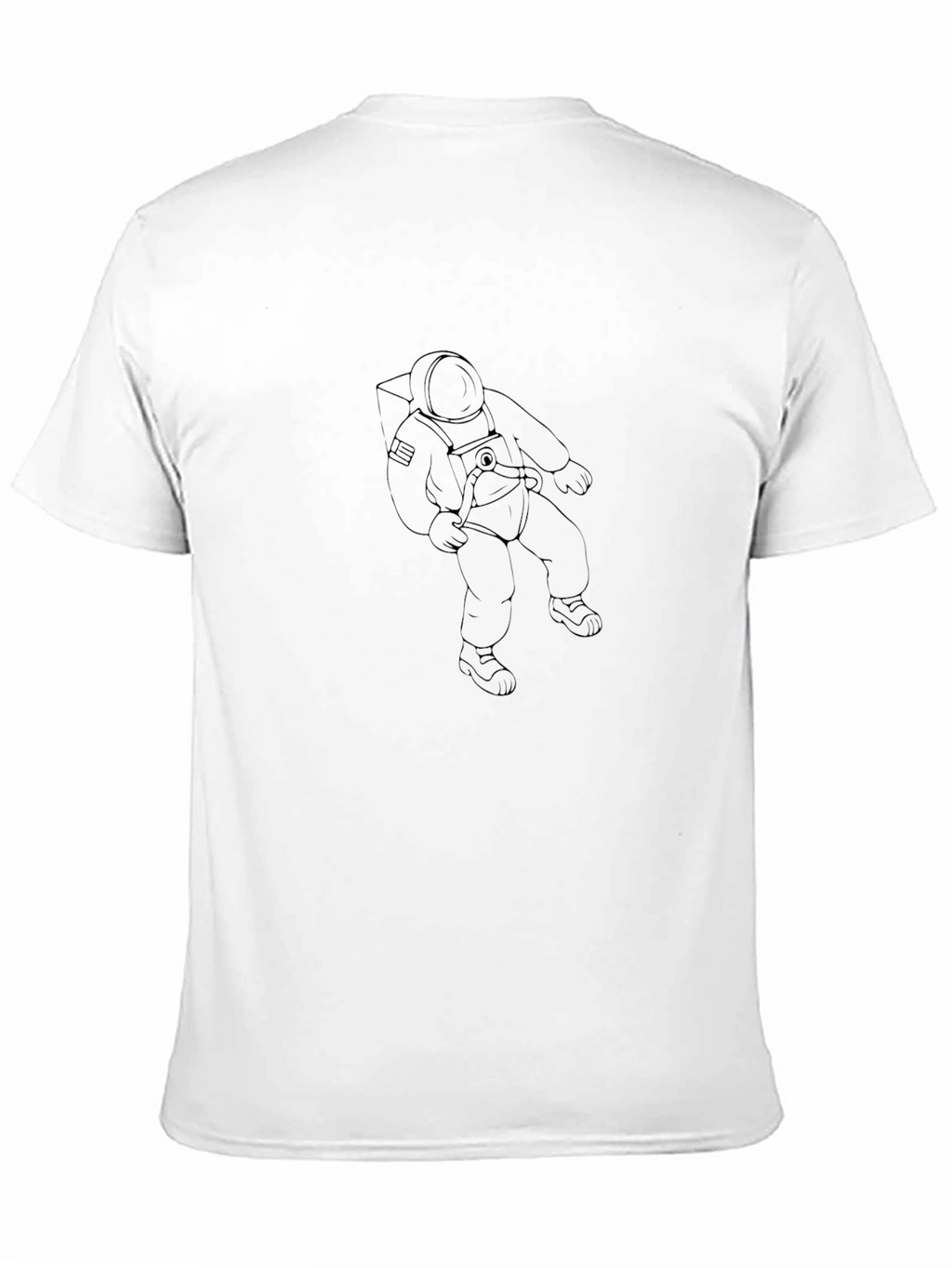 Astronaut Graphic Tee - Black Casual T-Shirt