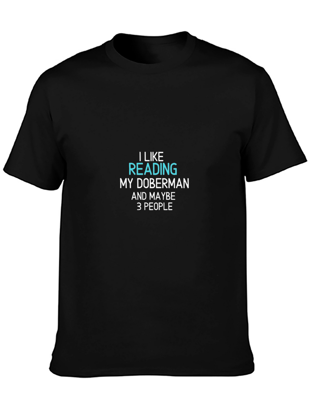 Doberman Reading T-Shirt - Funny Dog Lover Tee