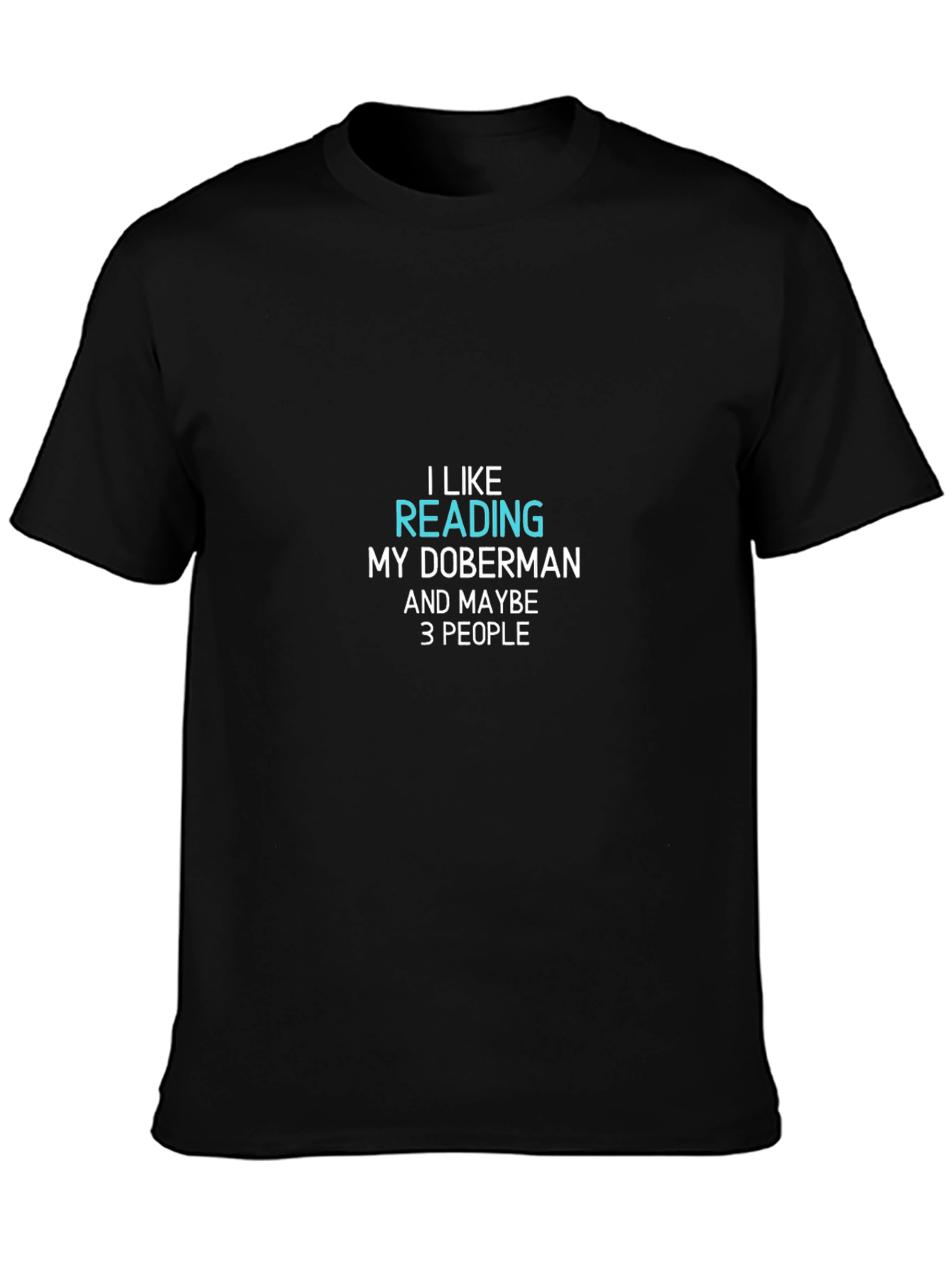 Doberman Reading T-Shirt - Funny Dog Lover Tee