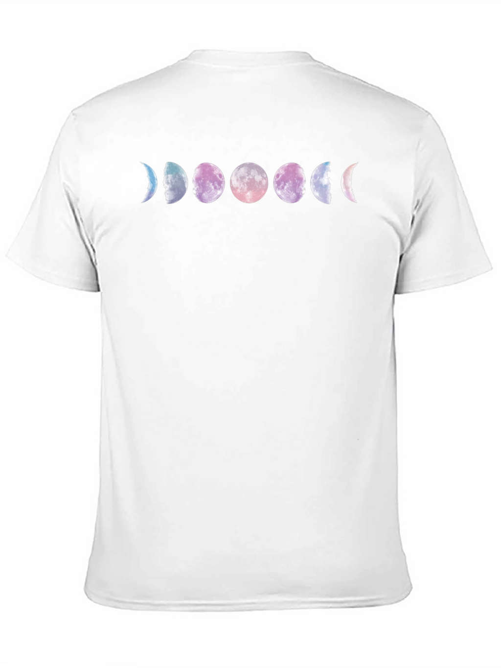 Moon Phase Graphic Tee - Black Cotton Comfort