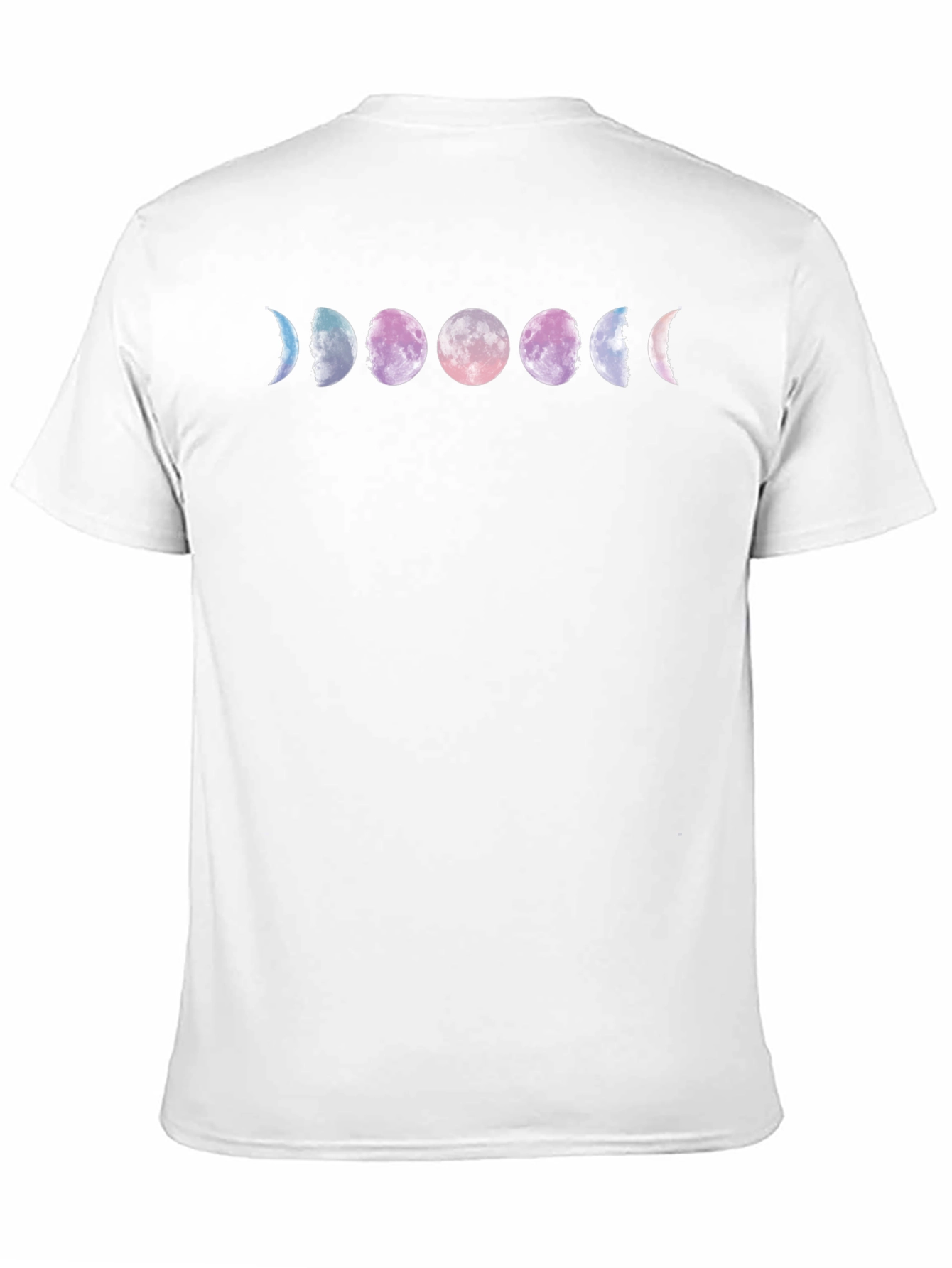 Moon Phase Graphic Tee - Black Cotton Comfort