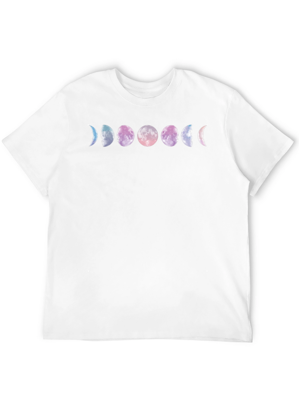 Moon Phase Graphic Tee - Black Cotton Comfort