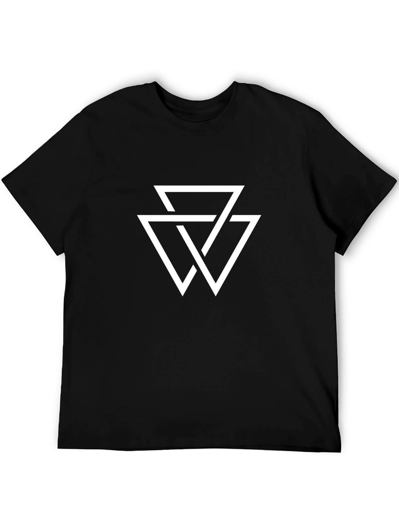 Geometric Triangle Graphic Tee - Stylish Menswear