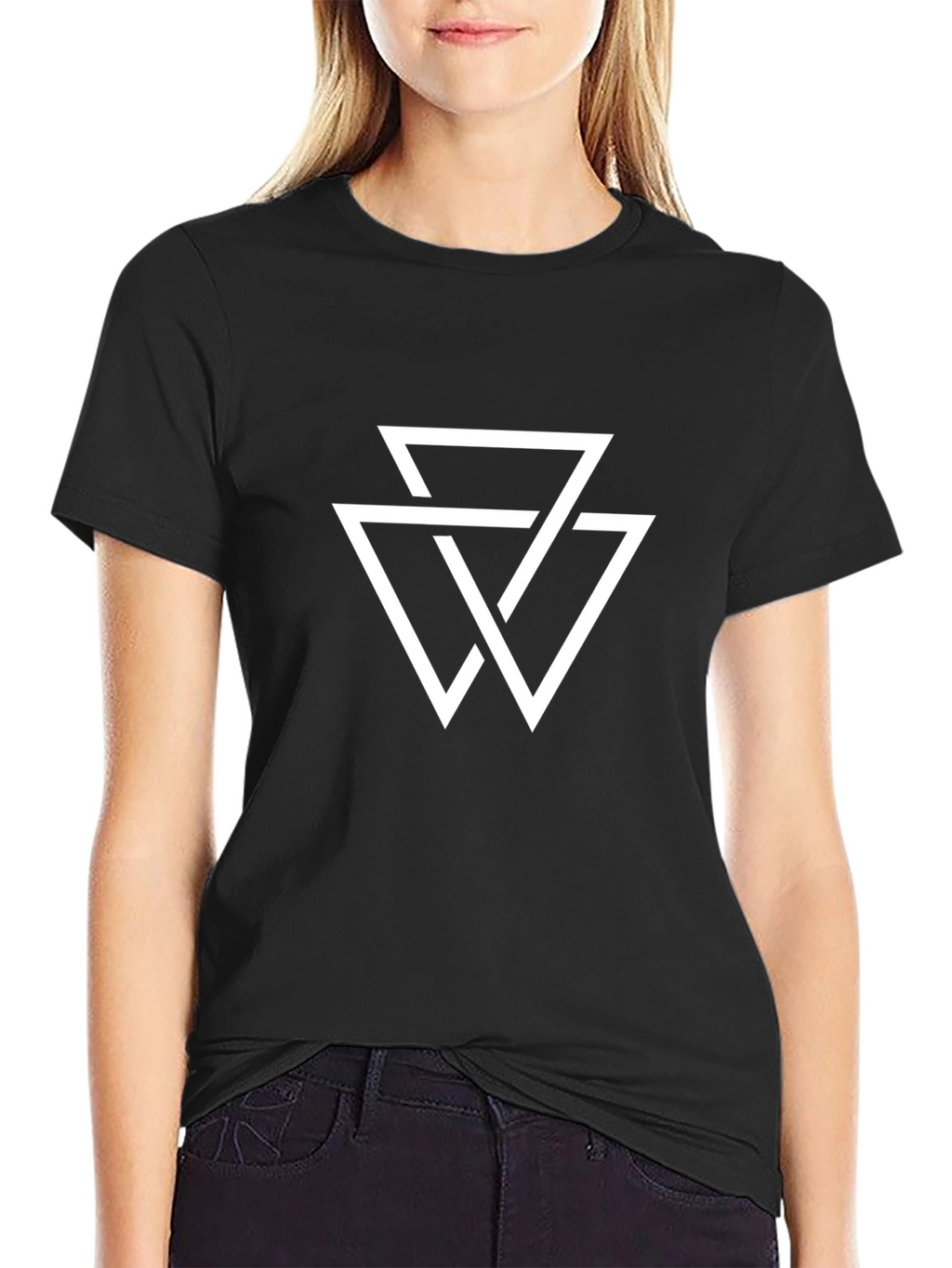 Geometric Triangle Graphic Tee - Stylish Menswear