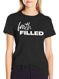 Faith Filled Black T-Shirt for Men