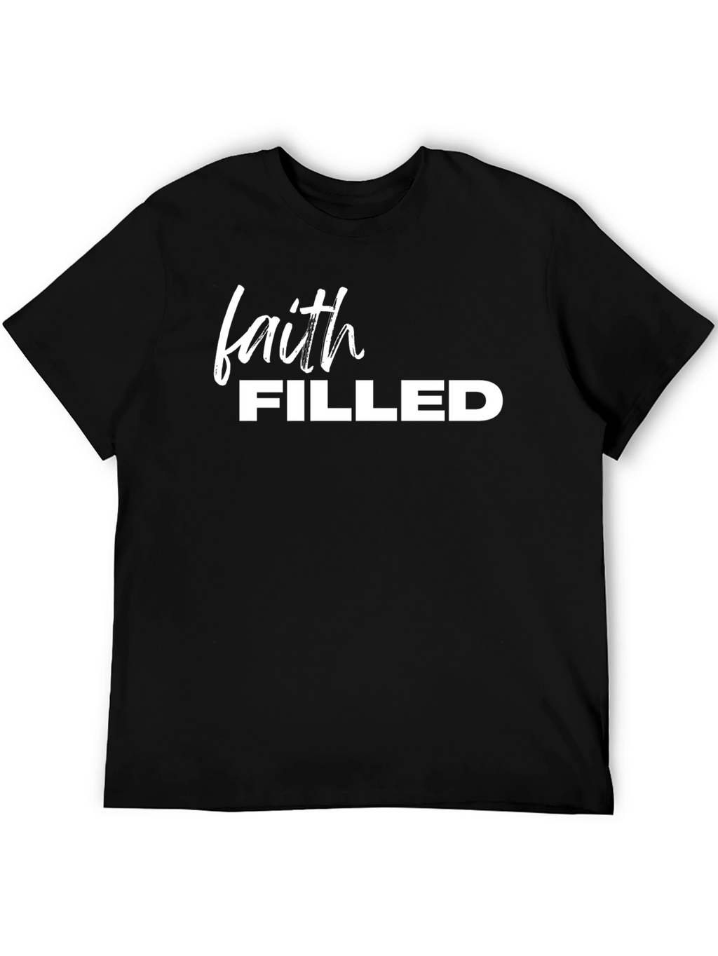 Faith Filled Black T-Shirt for Men