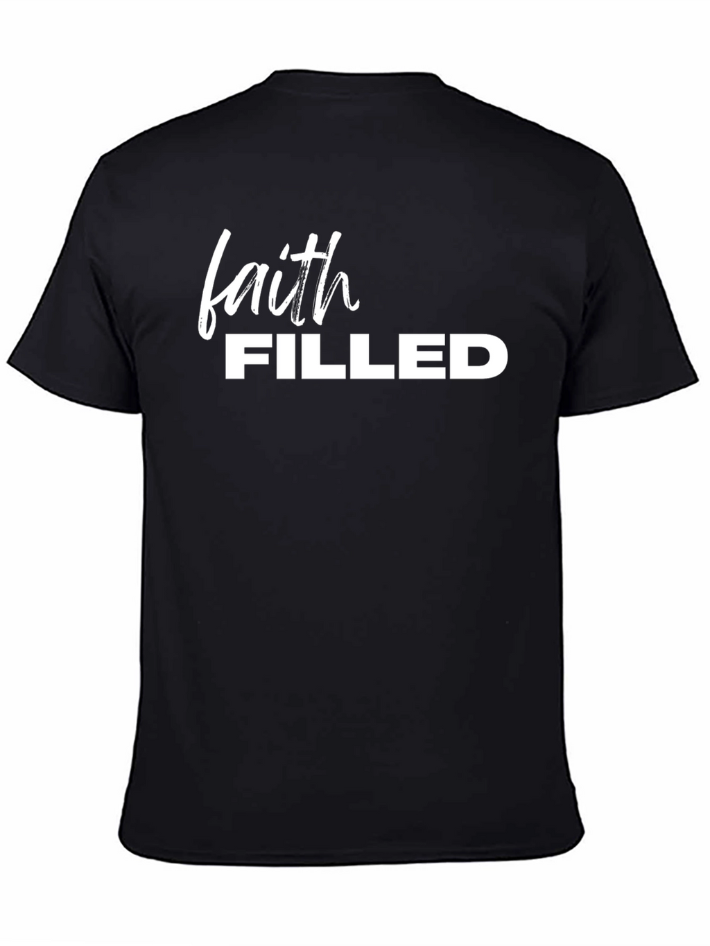 Faith Filled Black T-Shirt for Men