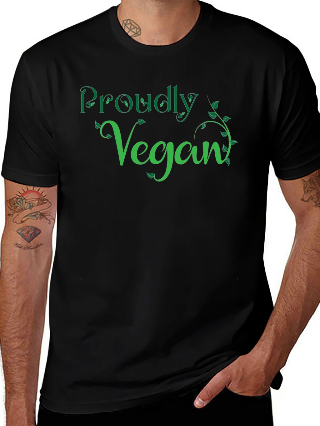 Proudly Vegan Graphic T-Shirt - Stylish & Comfortable