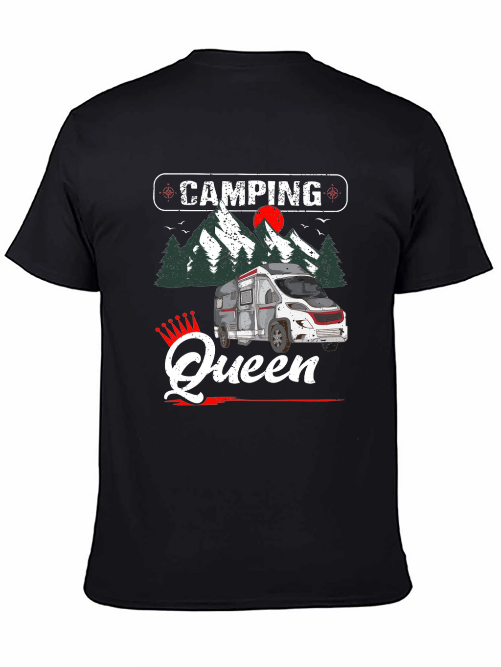 Camping Queen Graphic Tee - RV Camper Shirt