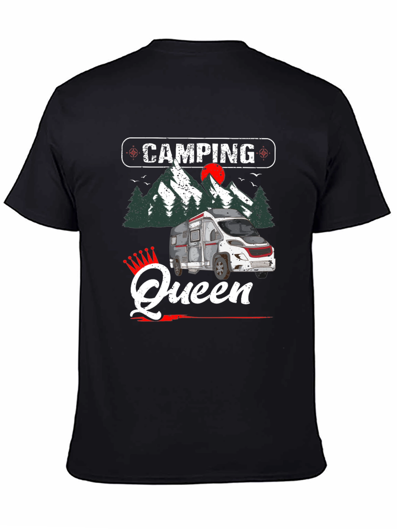 Camping Queen Graphic Tee - RV Camper Shirt