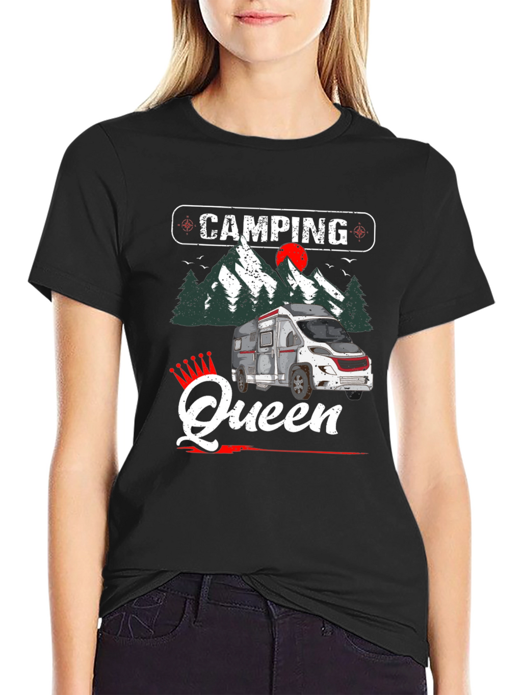 Camping Queen Graphic Tee - RV Camper Shirt