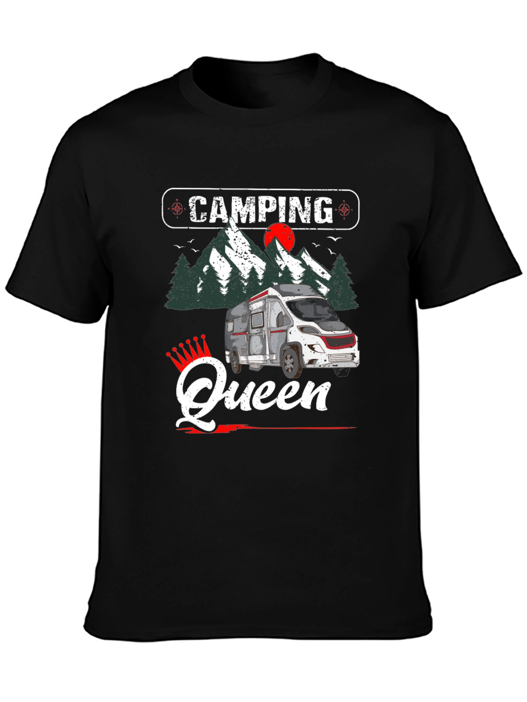 Camping Queen Graphic Tee - RV Camper Shirt