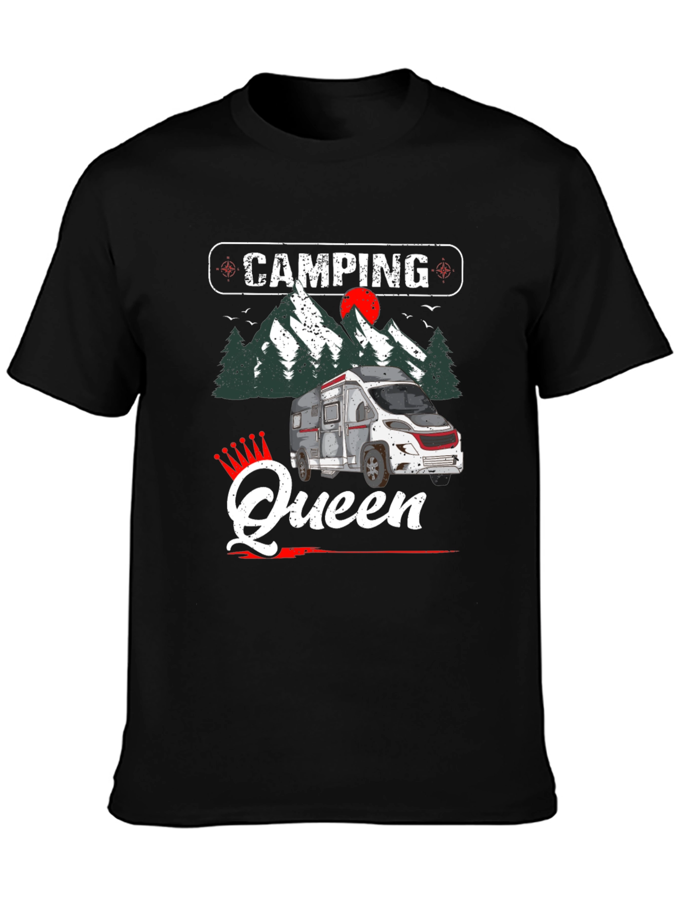 Camping Queen Graphic Tee - RV Camper Shirt