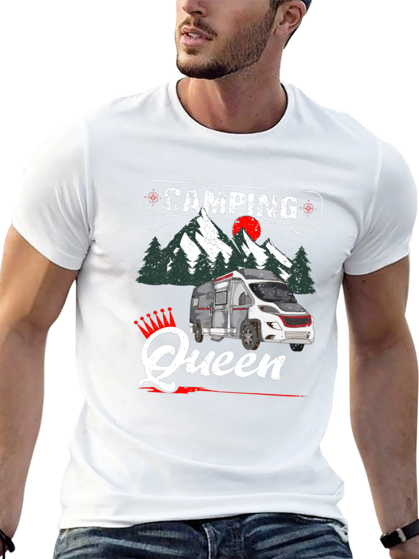 Camping Queen Graphic Tee - RV Camper Shirt