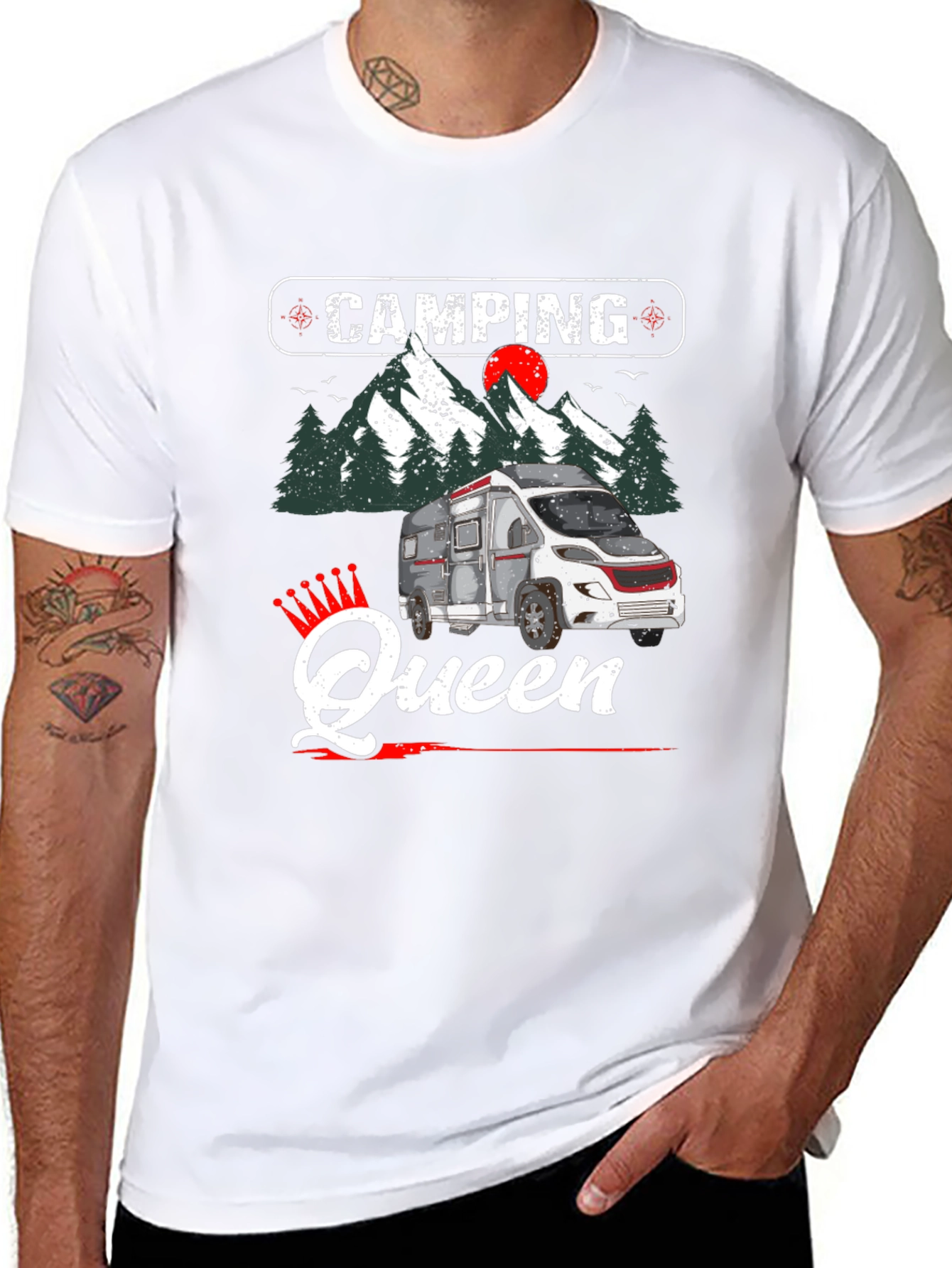Camping Queen Graphic Tee - RV Camper Shirt