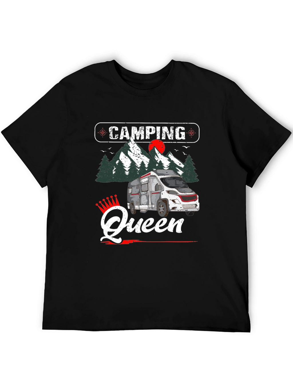 Camping Queen Graphic Tee - RV Camper Shirt