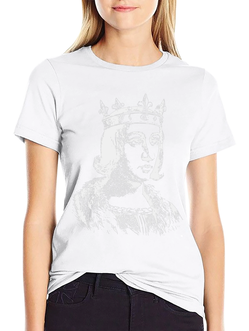 King Portrait Graphic Tee - Black Cotton T-Shirt