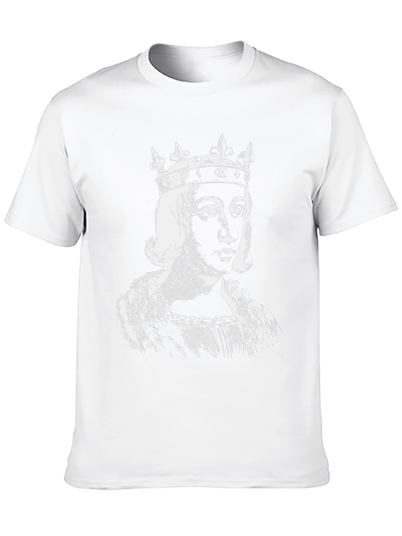 King Portrait Graphic Tee - Black Cotton T-Shirt
