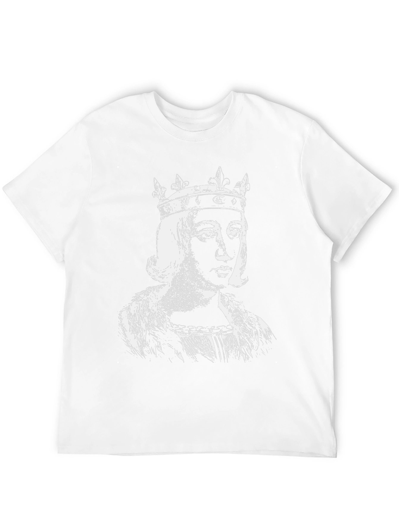 King Portrait Graphic Tee - Black Cotton T-Shirt