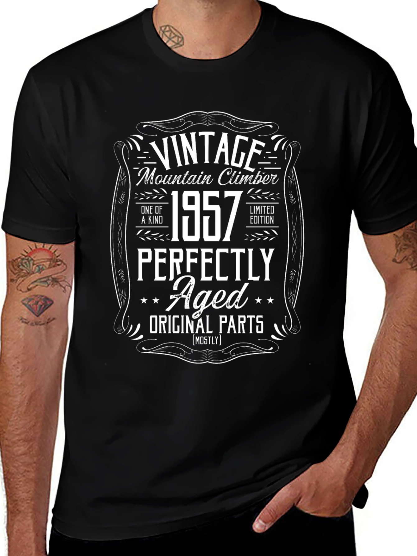 Vintage 1957 Mountain Climber Aged T-Shirt