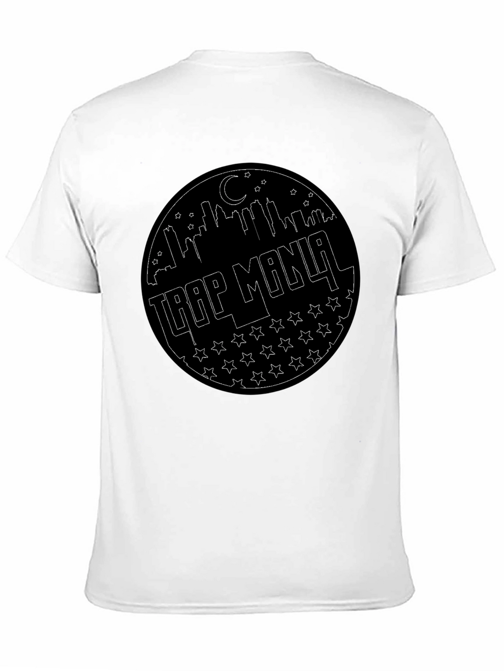 Trap Mania Graphic Tee - Black Cotton