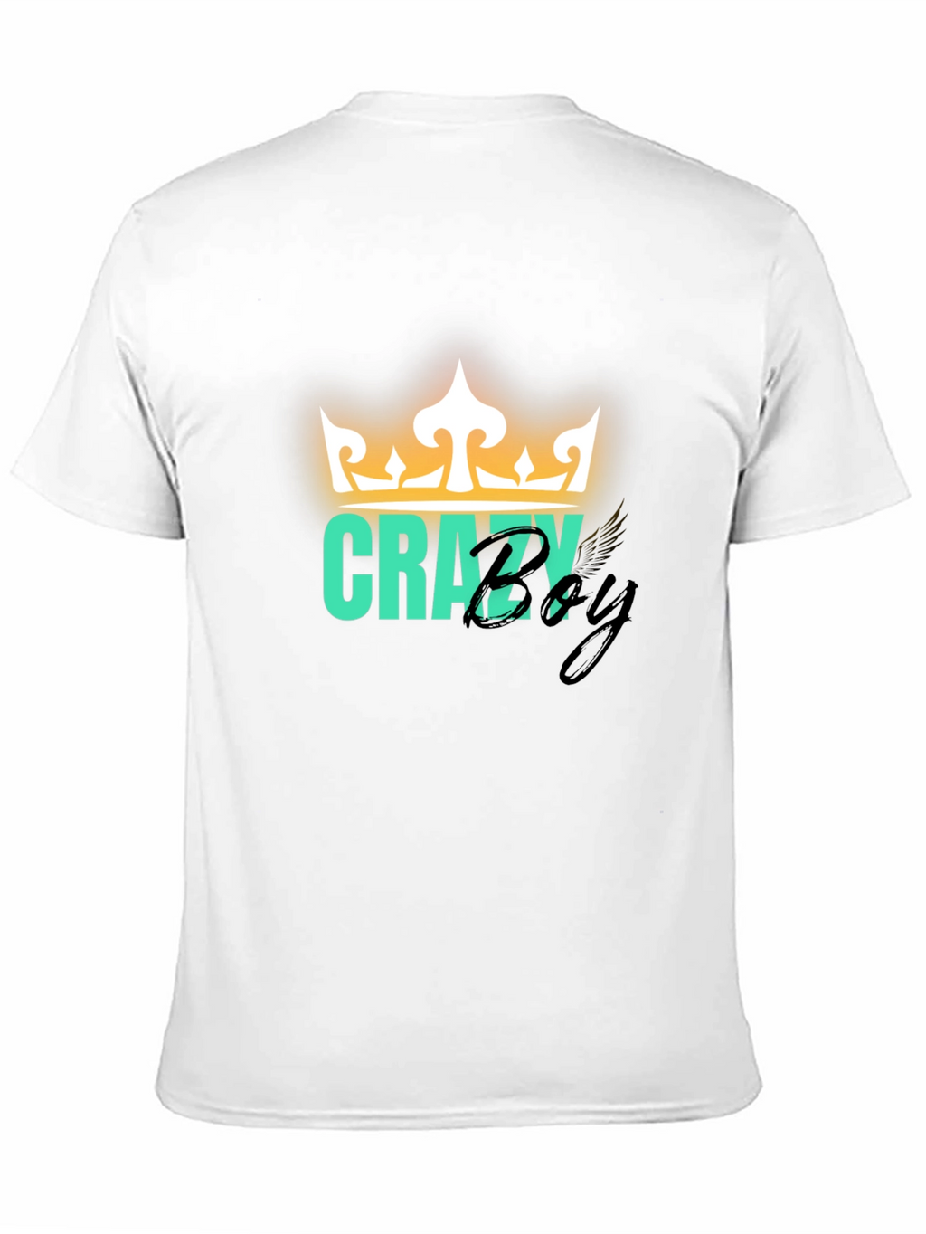 Crazy Boy Graphic Print T-Shirt