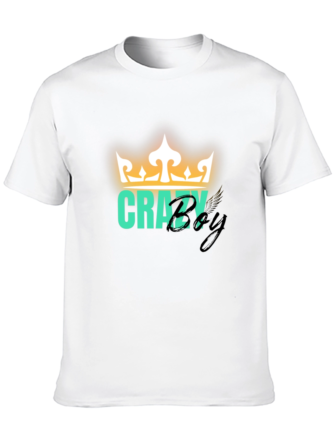 Crazy Boy Graphic Print T-Shirt
