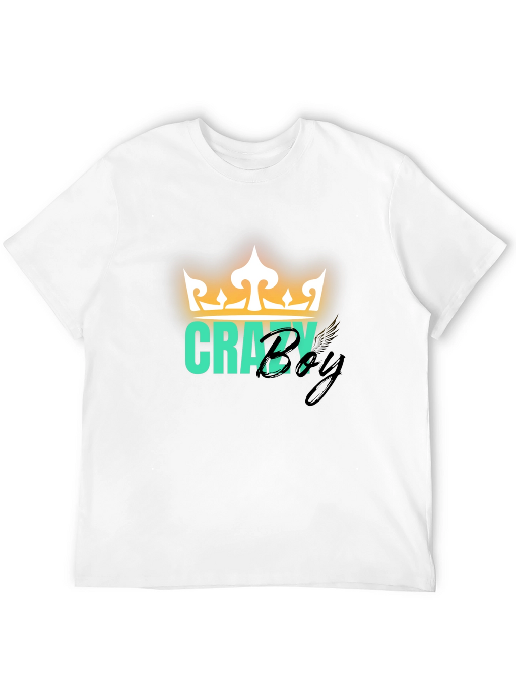 Crazy Boy Graphic Print T-Shirt