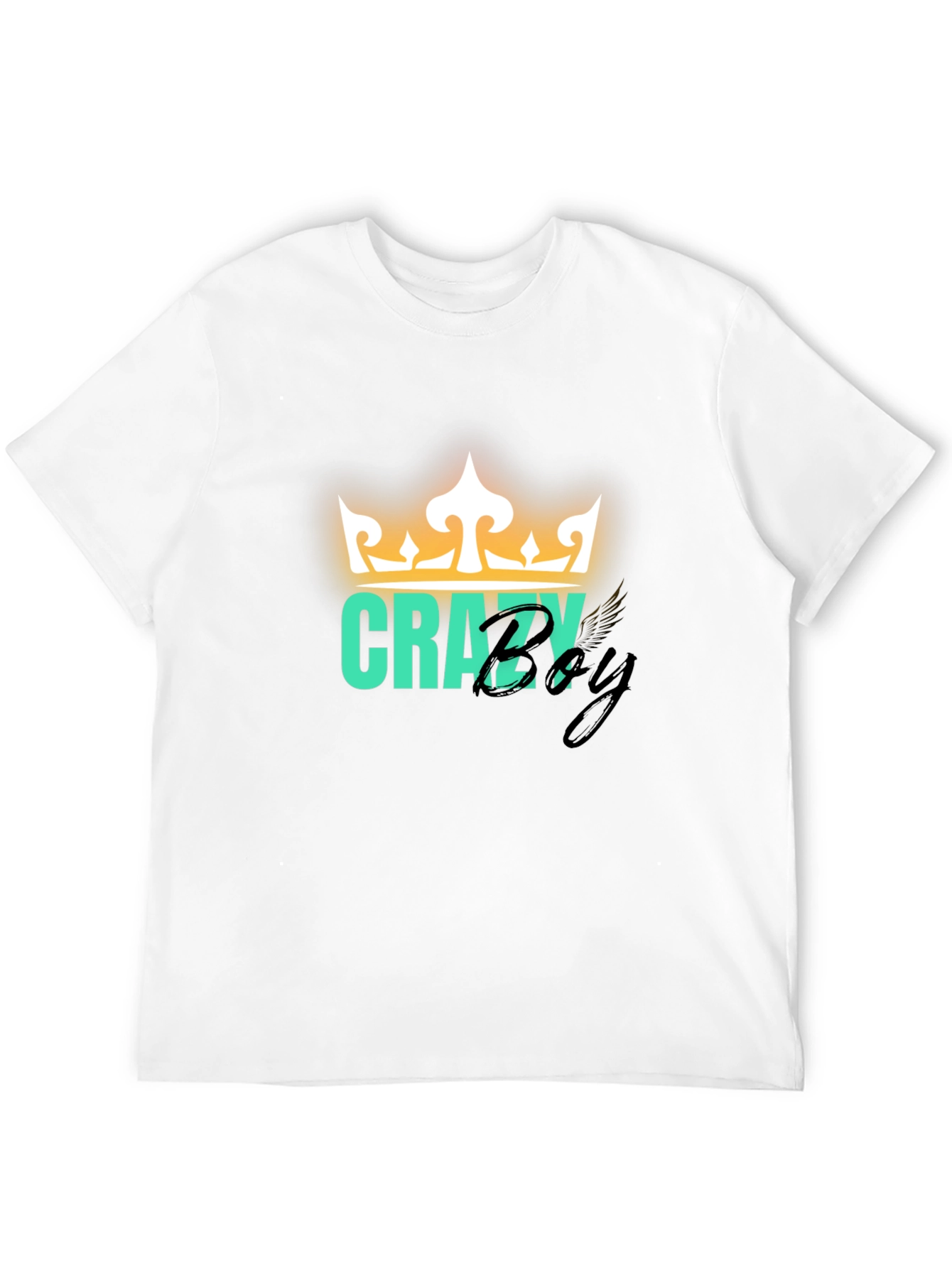 Crazy Boy Graphic Print T-Shirt