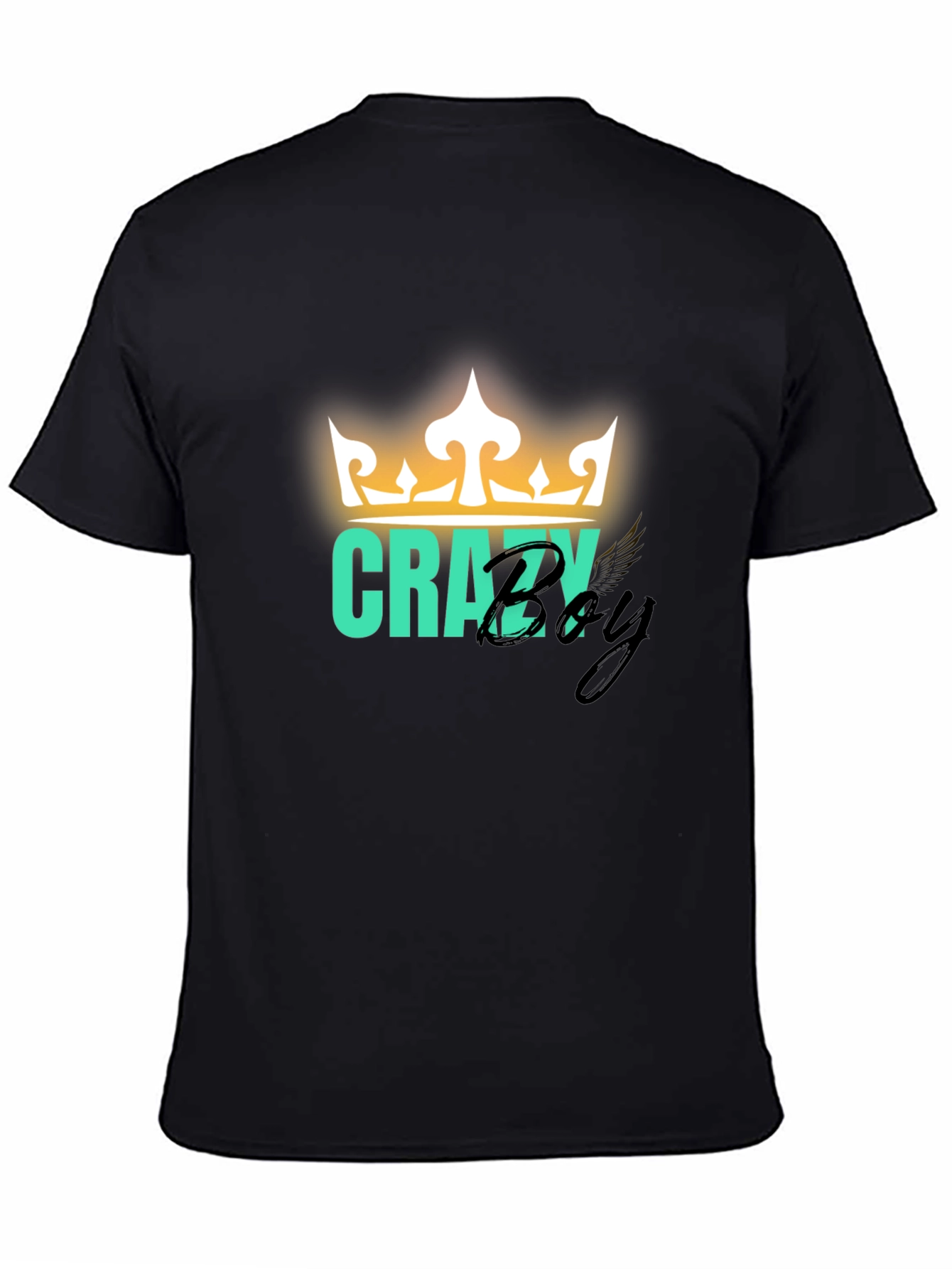 Crazy Boy Graphic Print T-Shirt