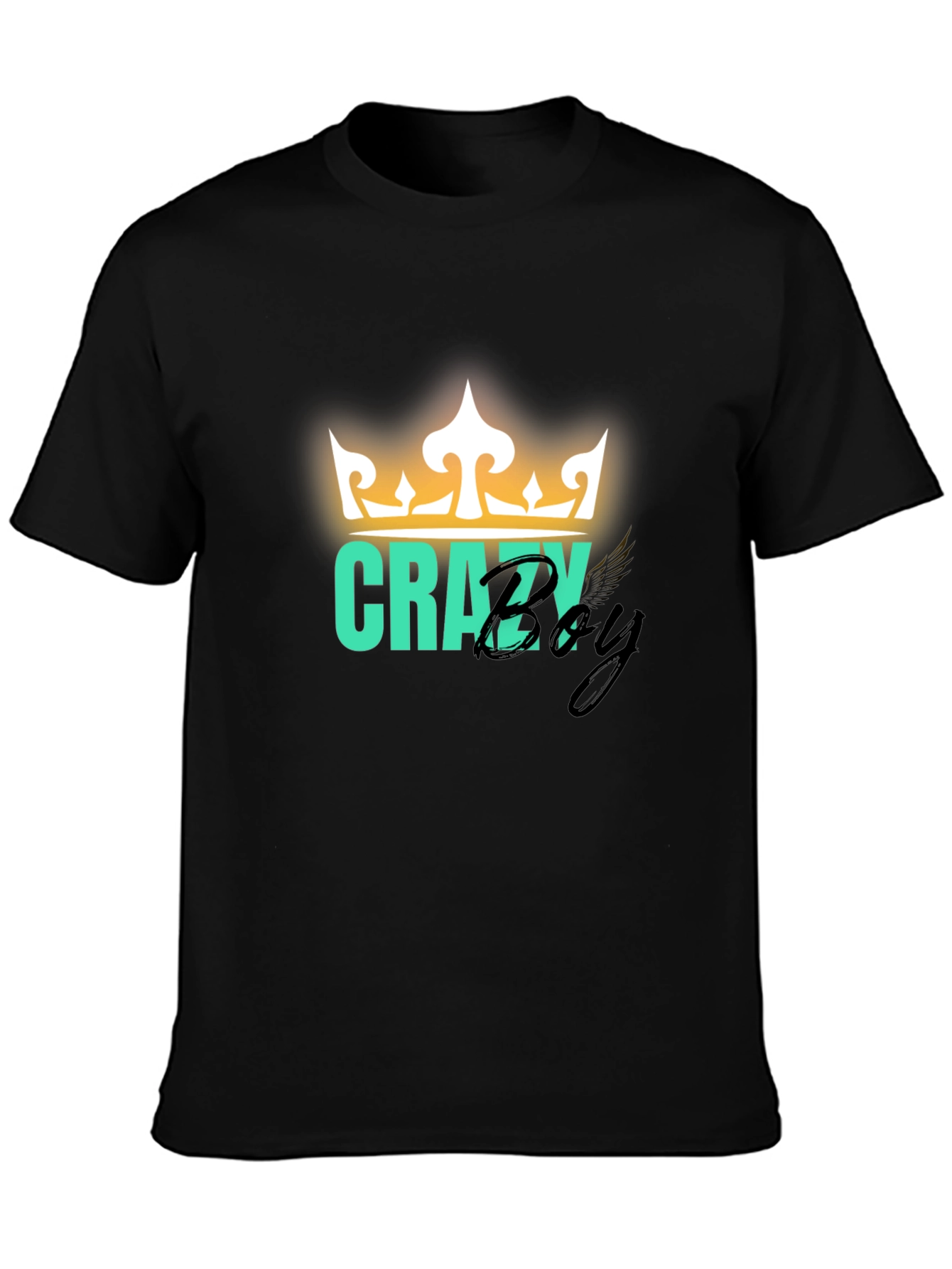 Crazy Boy Graphic Print T-Shirt