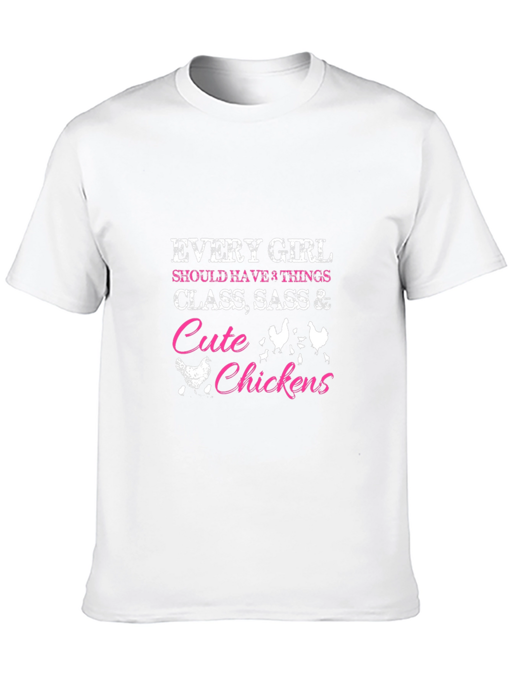 Cute Chickens Graphic T-Shirt