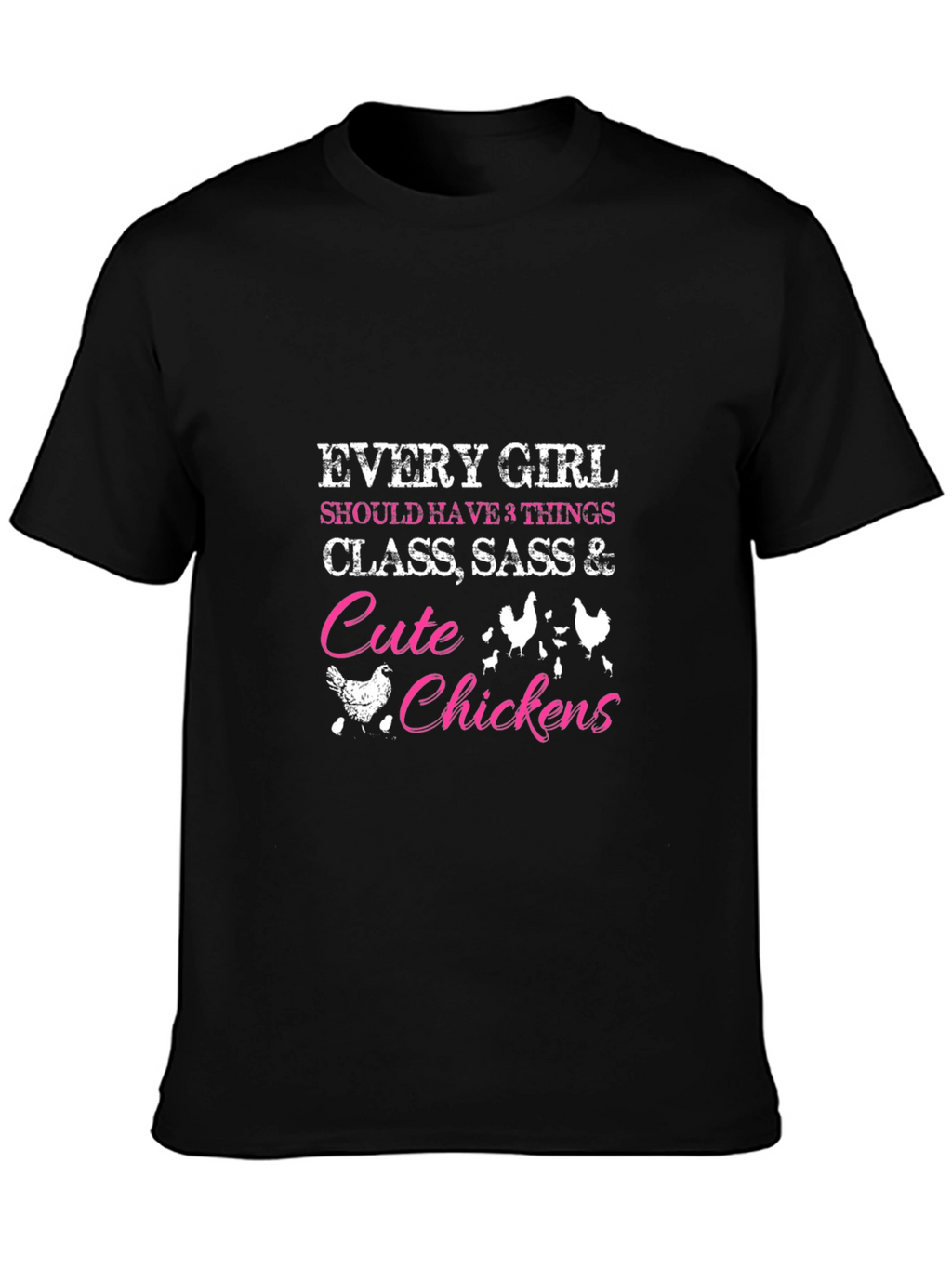 Cute Chickens Graphic T-Shirt