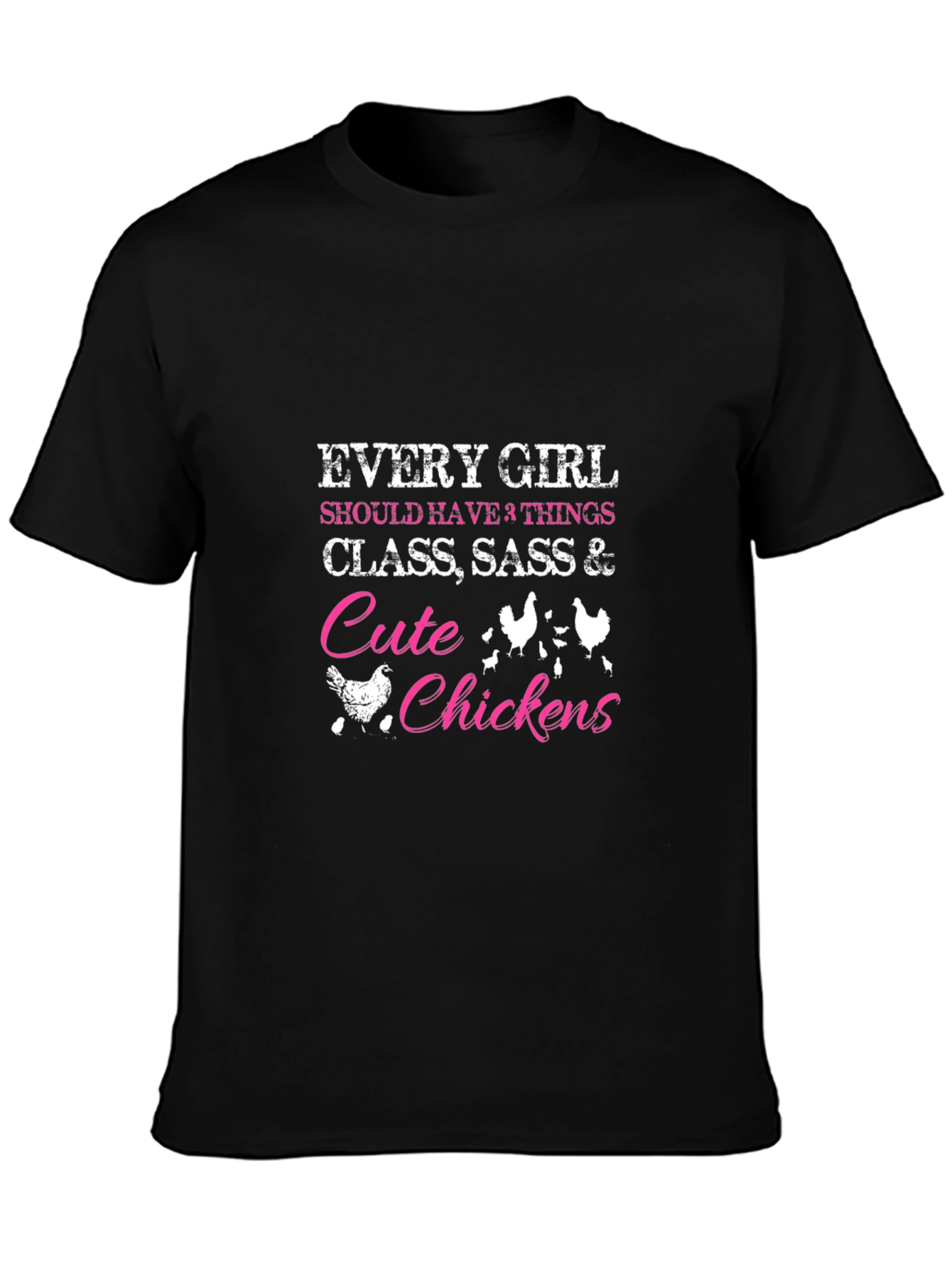Cute Chickens Graphic T-Shirt