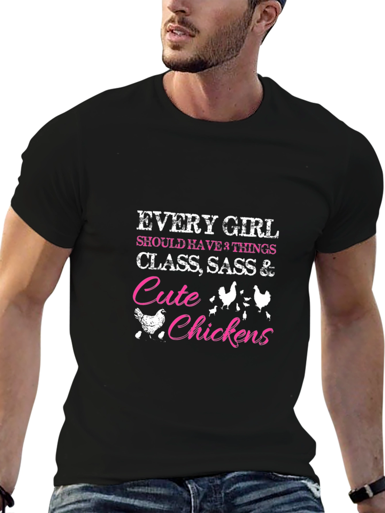 Cute Chickens Graphic T-Shirt