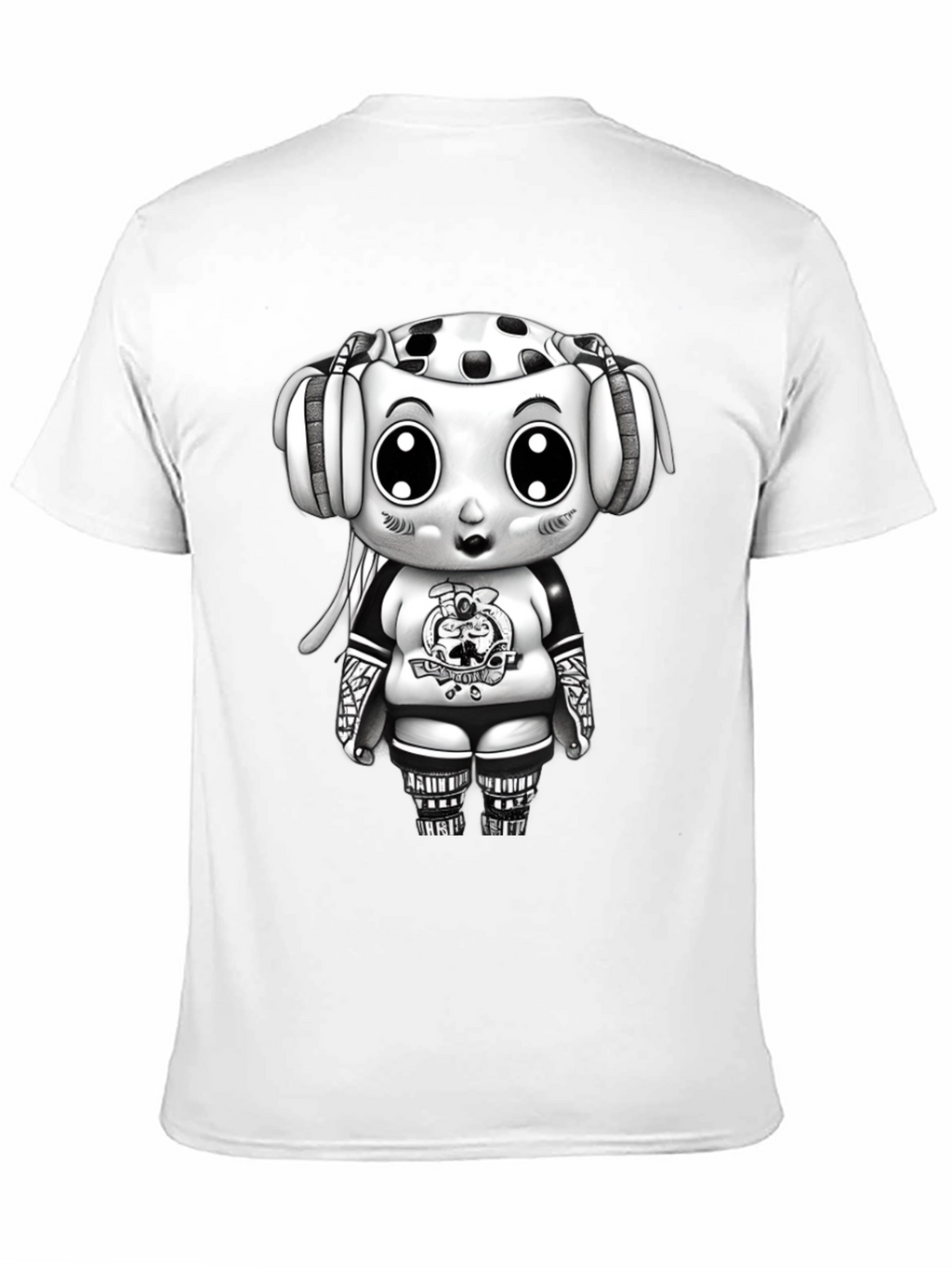 Cartoon Hockey Player Graphic Tee