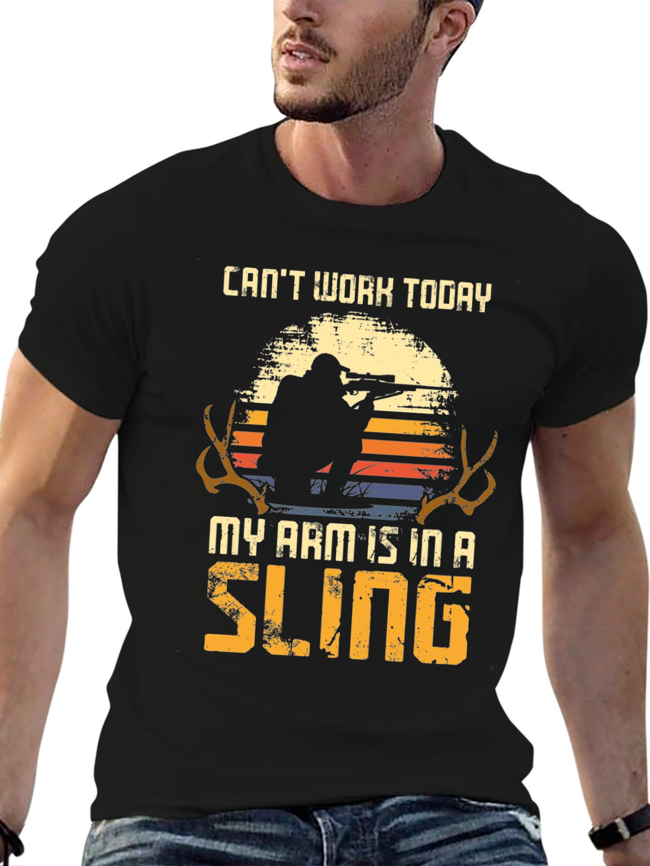 Cant Work Today Arm in a Sling T-Shirt