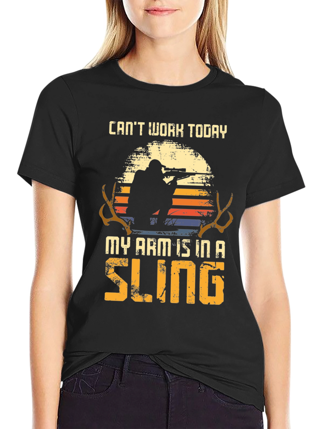 Cant Work Today Arm in a Sling T-Shirt