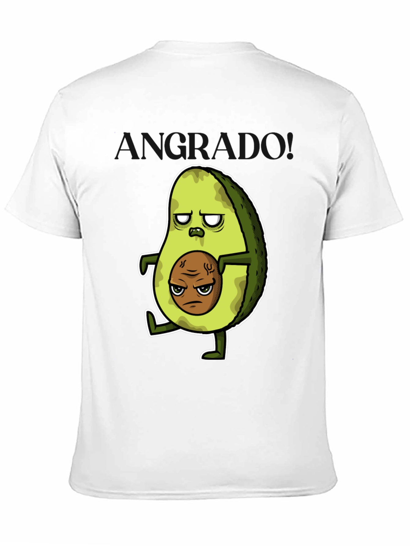Grumpy Avocado T-Shirt - Funny Graphic Tee