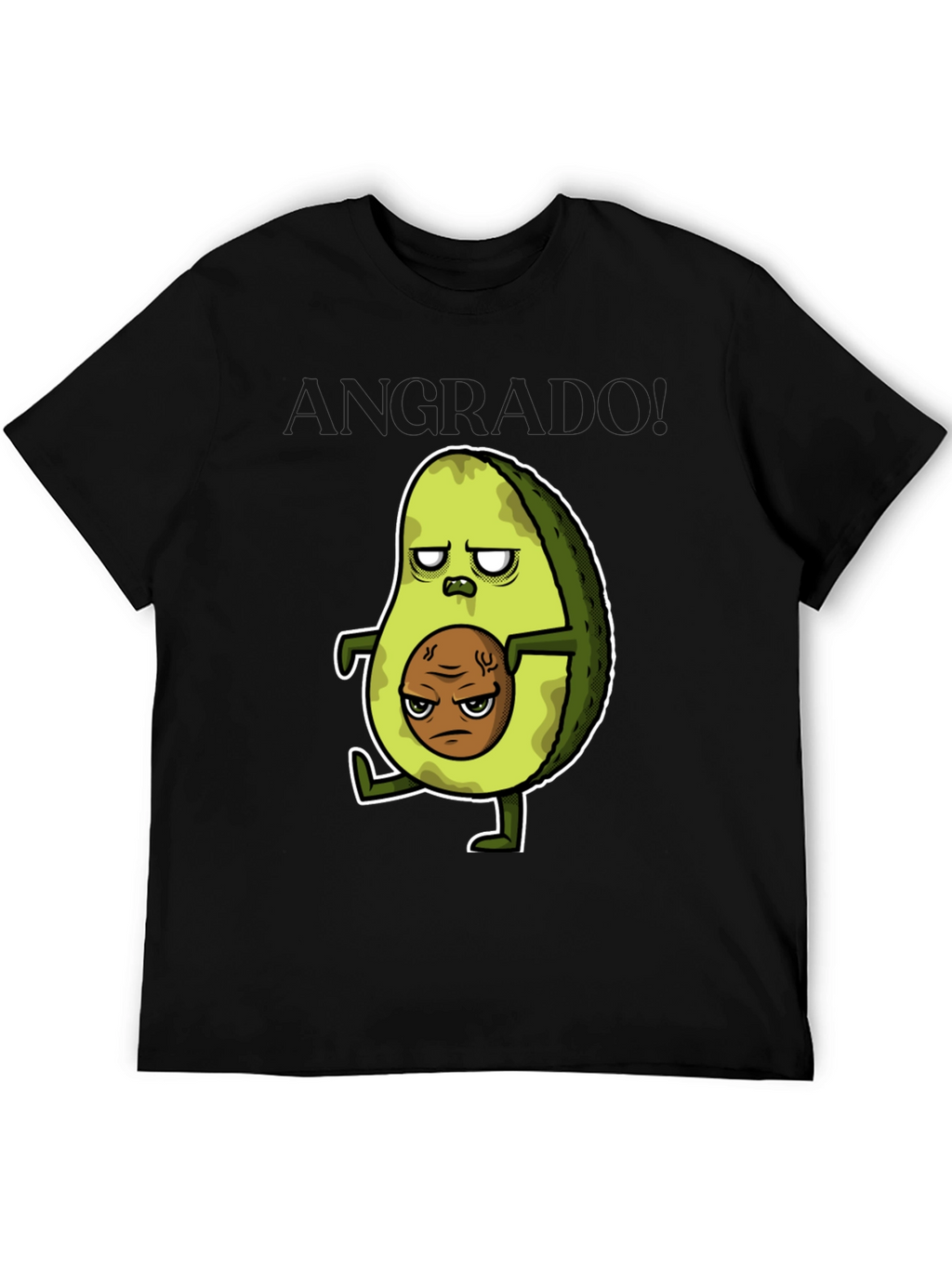 Grumpy Avocado T-Shirt - Funny Graphic Tee