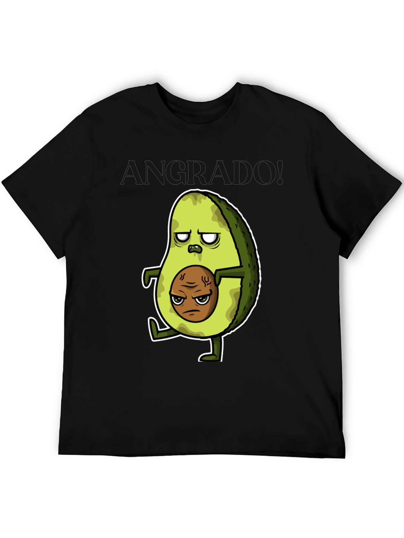 Grumpy Avocado T-Shirt - Funny Graphic Tee