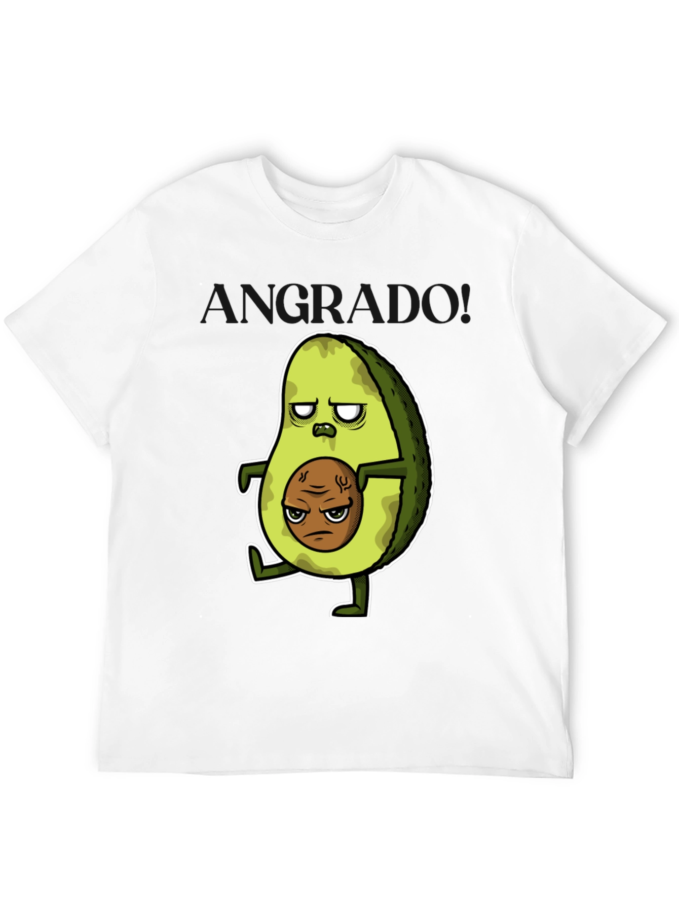 Grumpy Avocado T-Shirt - Funny Graphic Tee