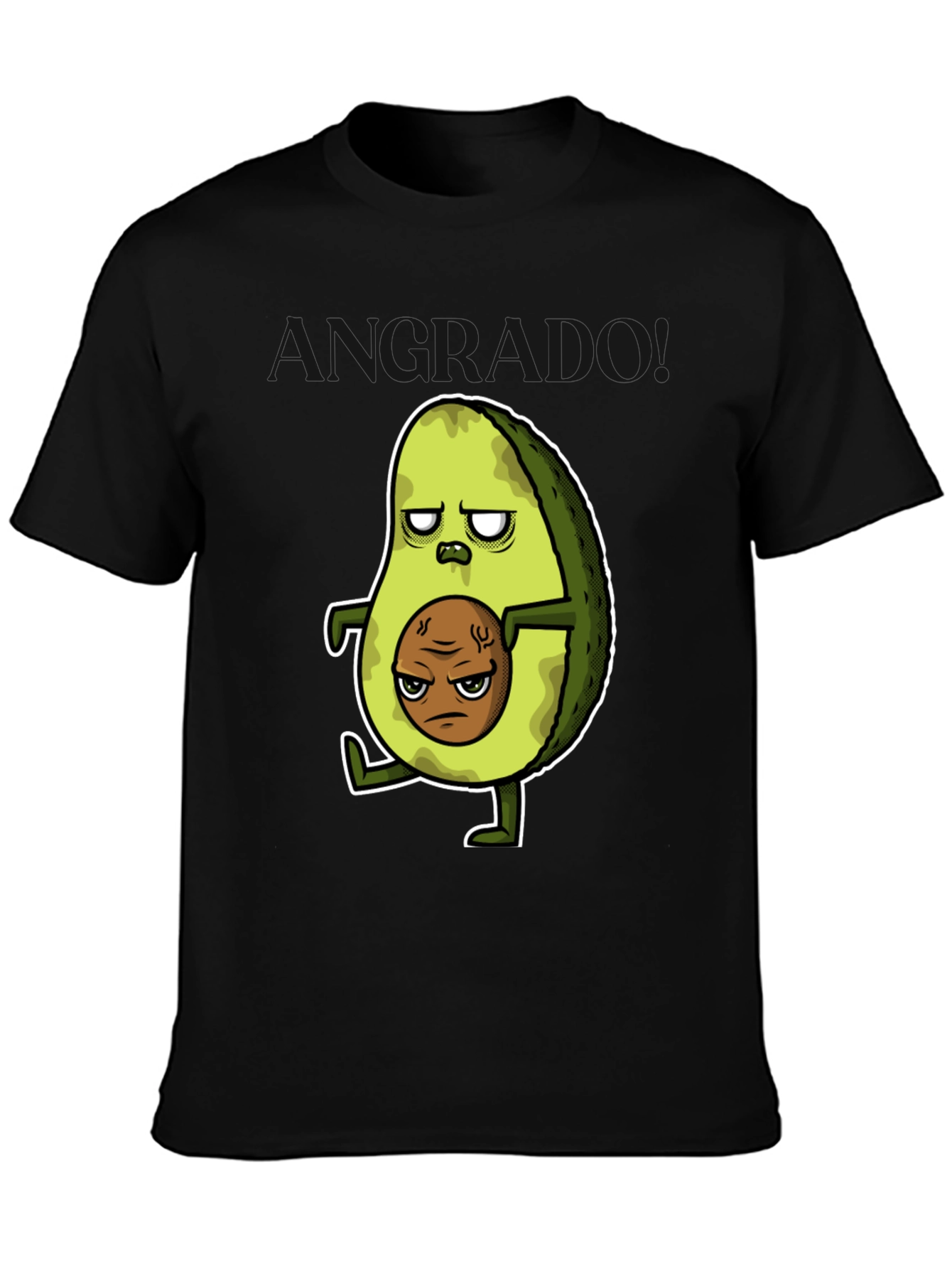 Grumpy Avocado T-Shirt - Funny Graphic Tee