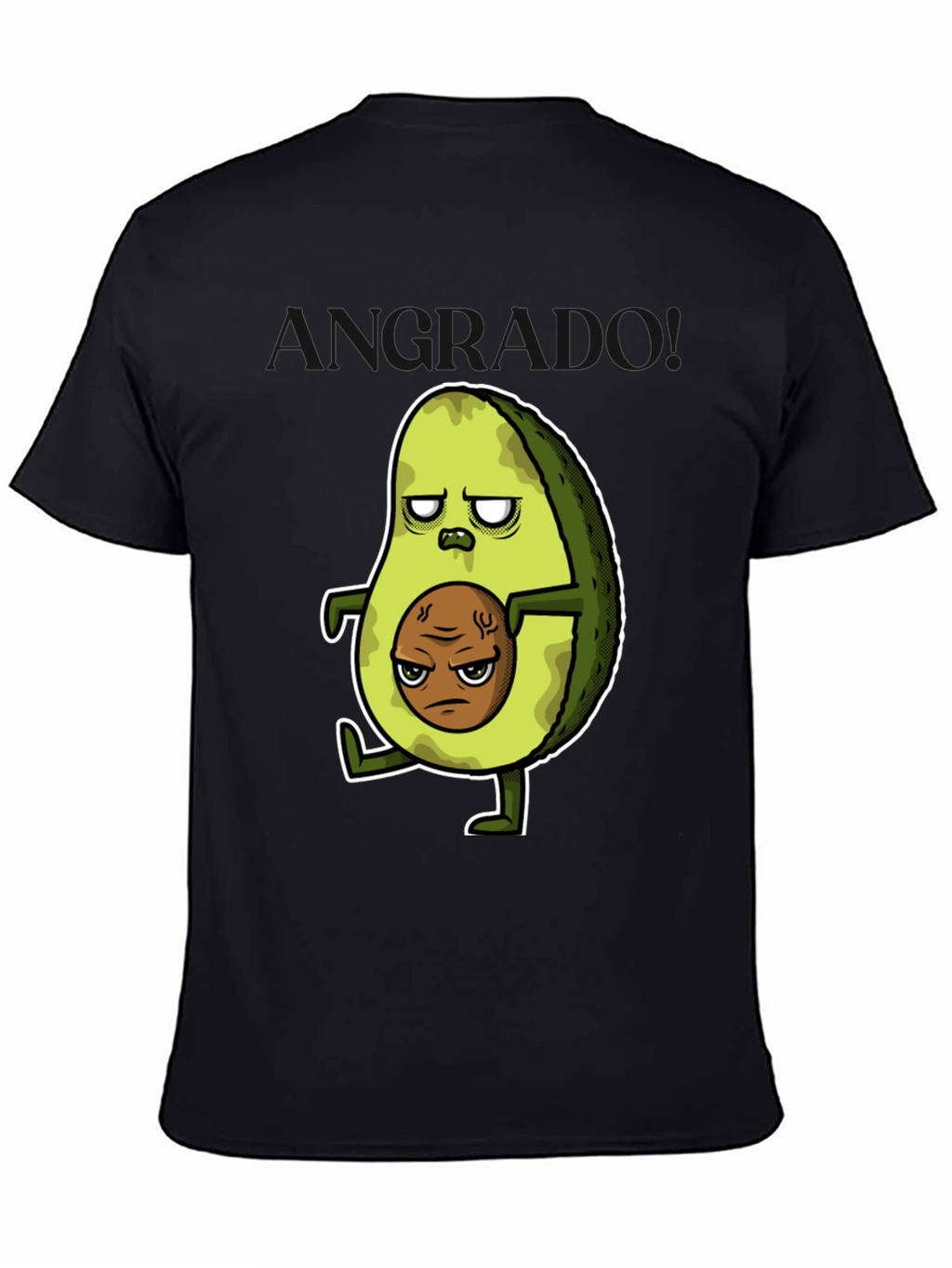 Grumpy Avocado T-Shirt - Funny Graphic Tee